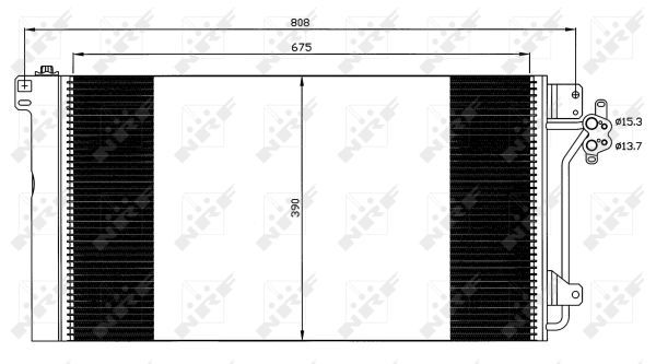 NRF Конденсатор, кондиционер 35622