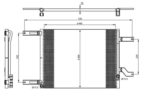 NRF Конденсатор, кондиционер 35665