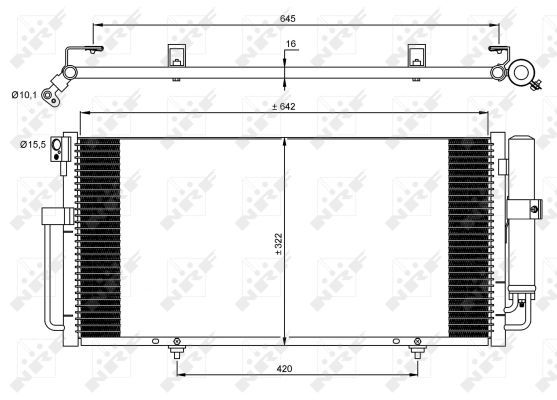 NRF Конденсатор, кондиционер 35875