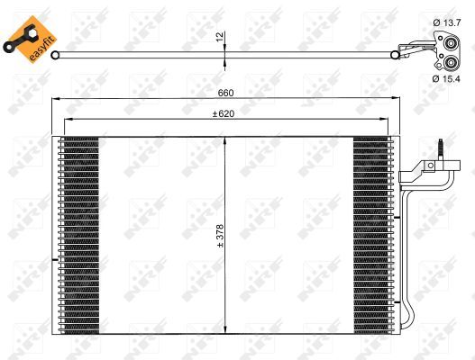 NRF Конденсатор, кондиционер 35882