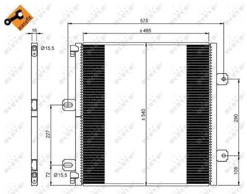 NRF Конденсатор, кондиционер 35901