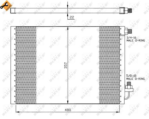 NRF Конденсатор, кондиционер 35956