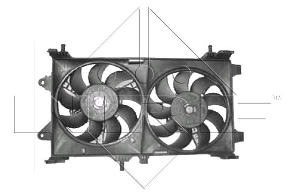 NRF ventiliatorius, radiatoriaus 47802