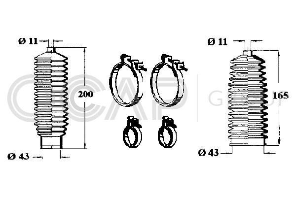 OCAP gofruotoji membrana, vairavimas 0900641
