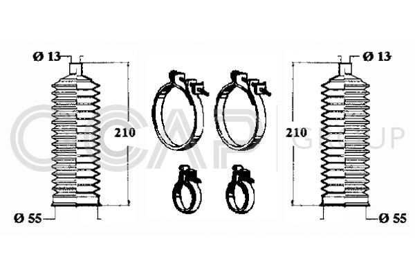 OCAP gofruotoji membrana, vairavimas 0901113