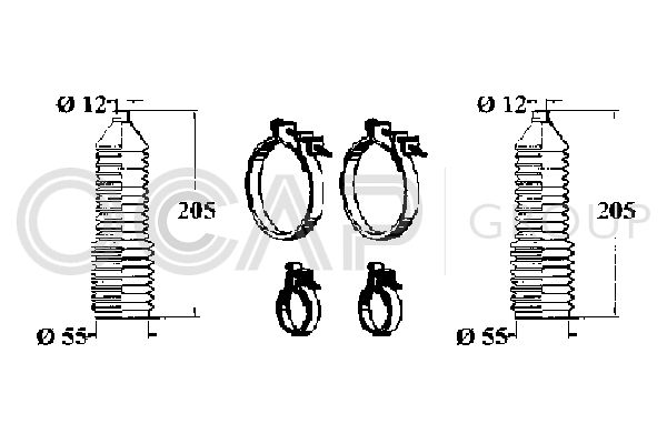 OCAP gofruotoji membrana, vairavimas 0901361