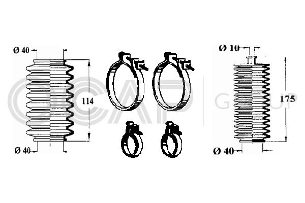 OCAP gofruotoji membrana, vairavimas 0901548