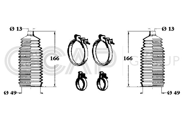 OCAP gofruotoji membrana, vairavimas 0901691