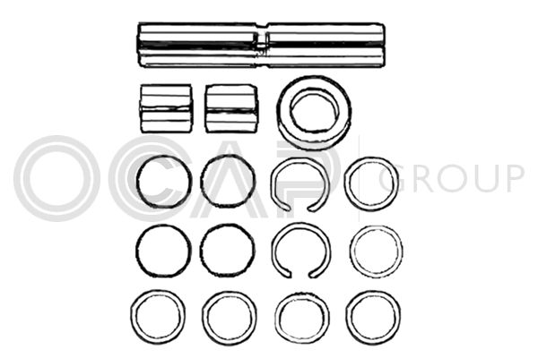 OCAP Ремкомплект, шкворень поворотного кулака 0927433