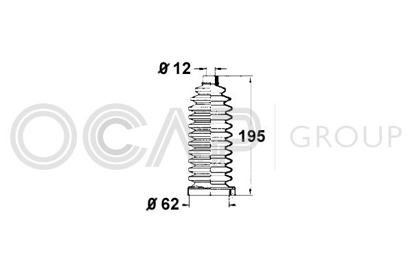 OCAP gofruotoji membrana, vairavimas 1211286