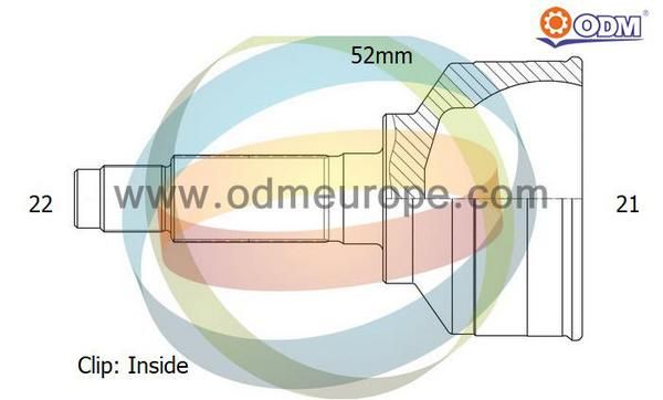 ODM-MULTIPARTS jungčių komplektas, kardaninis velenas 12-000305