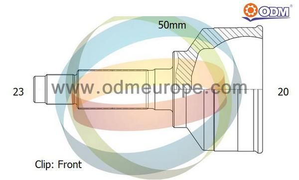 ODM-MULTIPARTS jungčių komplektas, kardaninis velenas 12-011338