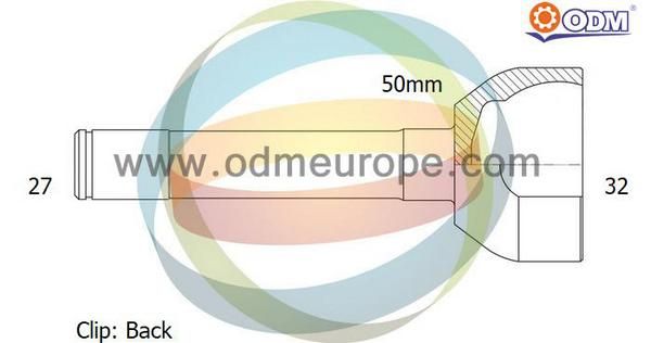 ODM-MULTIPARTS Шарнирный комплект, приводной вал 12-060183