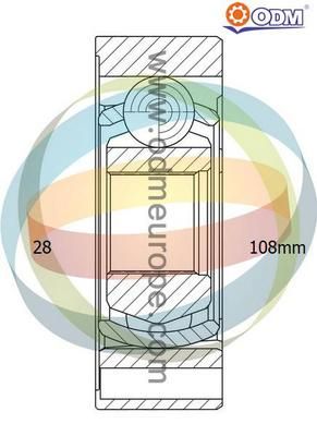 ODM-MULTIPARTS Шарнирный комплект, приводной вал 14-146044