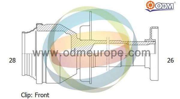 ODM-MULTIPARTS Шарнирный комплект, приводной вал 14-216089