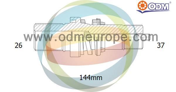 ODM-MULTIPARTS įstatomas velenas, diferencialas 16-210010