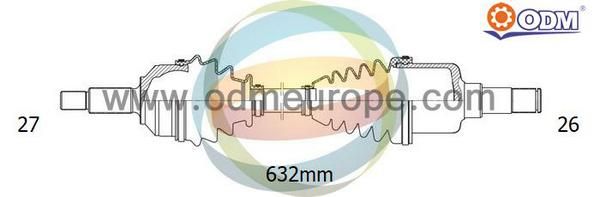 ODM-MULTIPARTS Приводной вал 18-011560