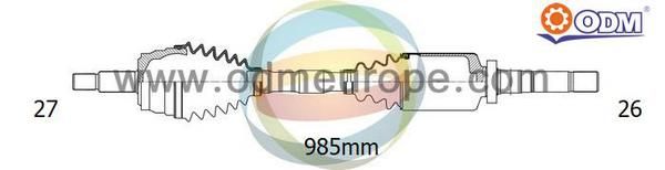 ODM-MULTIPARTS Приводной вал 18-012900