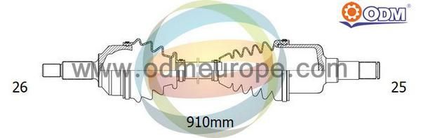 ODM-MULTIPARTS Приводной вал 18-041150