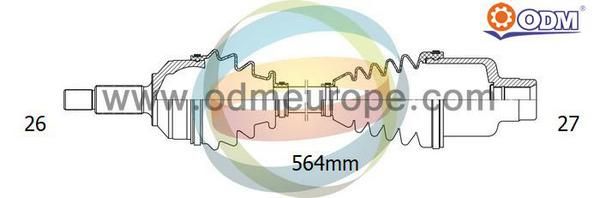 ODM-MULTIPARTS kardaninis velenas 18-041220