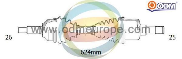 ODM-MULTIPARTS Приводной вал 18-042150