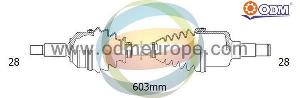 ODM-MULTIPARTS Приводной вал 18-051030