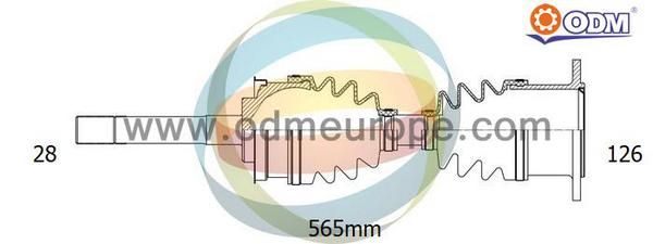 ODM-MULTIPARTS Приводной вал 18-063050