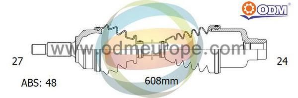 ODM-MULTIPARTS kardaninis velenas 18-122191