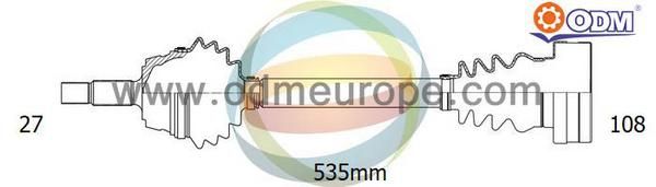 ODM-MULTIPARTS Приводной вал 18-143020