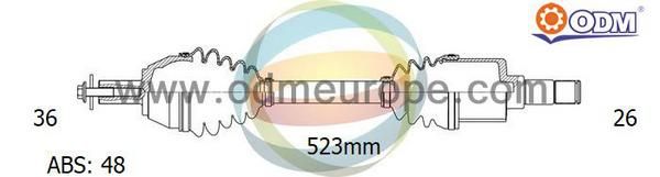 ODM-MULTIPARTS Приводной вал 18-151091