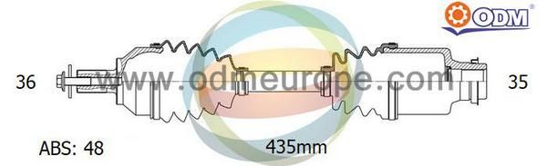 ODM-MULTIPARTS kardaninis velenas 18-151221