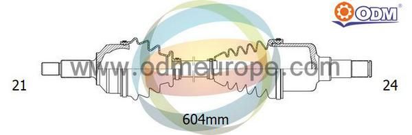 ODM-MULTIPARTS Приводной вал 18-161380