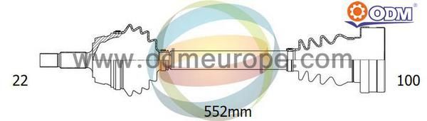 ODM-MULTIPARTS kardaninis velenas 18-211150