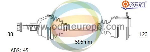 ODM-MULTIPARTS kardaninis velenas 18-211741