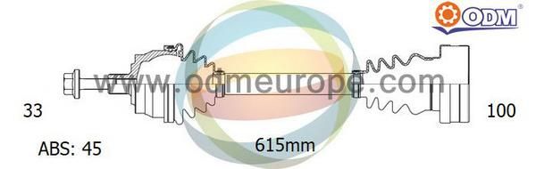 ODM-MULTIPARTS Приводной вал 18-211751