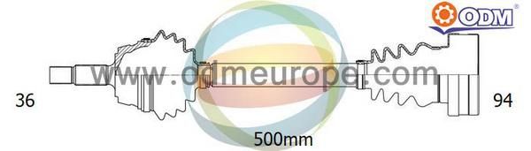 ODM-MULTIPARTS kardaninis velenas 18-211770