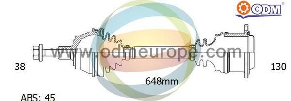 ODM-MULTIPARTS kardaninis velenas 18-212641