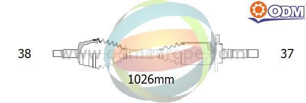 ODM-MULTIPARTS kardaninis velenas 18-212850