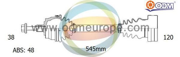 ODM-MULTIPARTS kardaninis velenas 18-213221