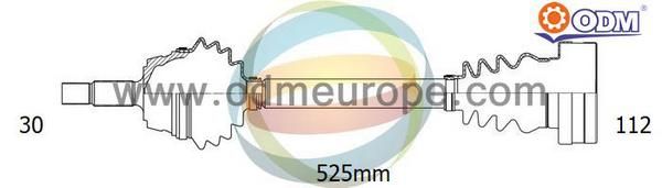 ODM-MULTIPARTS kardaninis velenas 18-213240