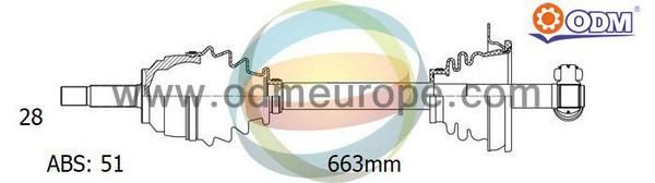 ODM-MULTIPARTS kardaninis velenas 18-291361