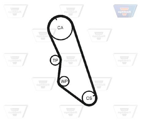 OPTIBELT Водяной насос + комплект зубчатого ремня KT 1168 W1