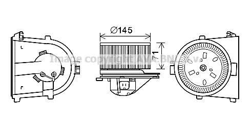 PRASCO elektrovariklis, vidinis pūtiklis AI8376