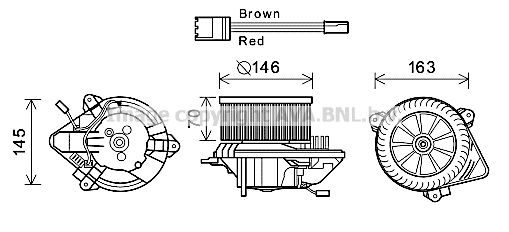 PRASCO elektrovariklis, vidinis pūtiklis CN8294