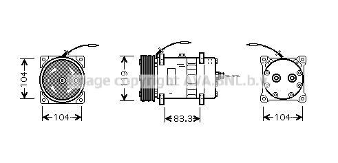 PRASCO Компрессор, кондиционер CNK176