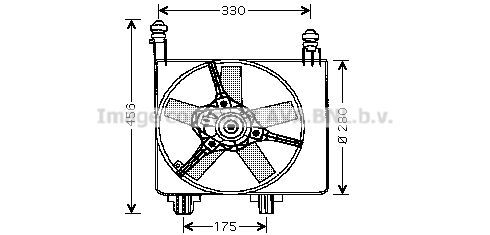 PRASCO ventiliatorius, radiatoriaus FD7524