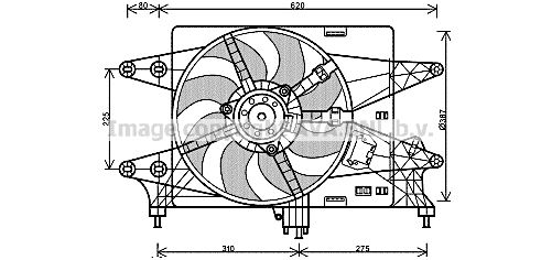 PRASCO ventiliatorius, radiatoriaus FT7559