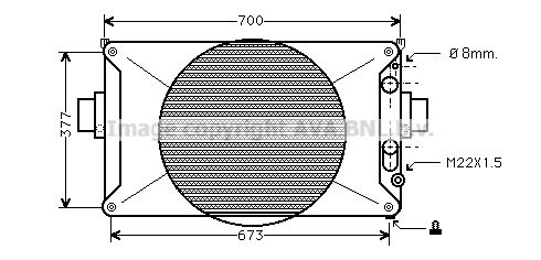 PRASCO radiatorius, variklio aušinimas IV2035
