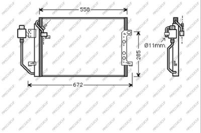 PRASCO Конденсатор, кондиционер ME320C001