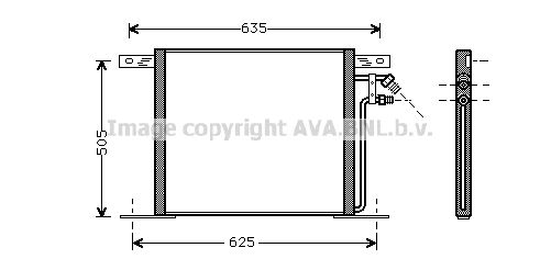 PRASCO Конденсатор, кондиционер MS5220